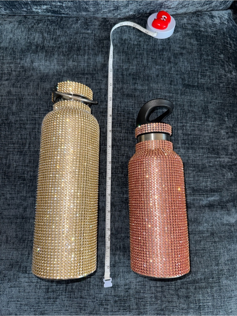 TOMTO Crystal Bling Water Bottle - Rose Gold small - Picture 6 of 6